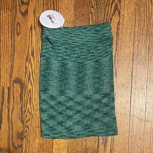 Princess Polly Elegant Green Patterned Skirt
